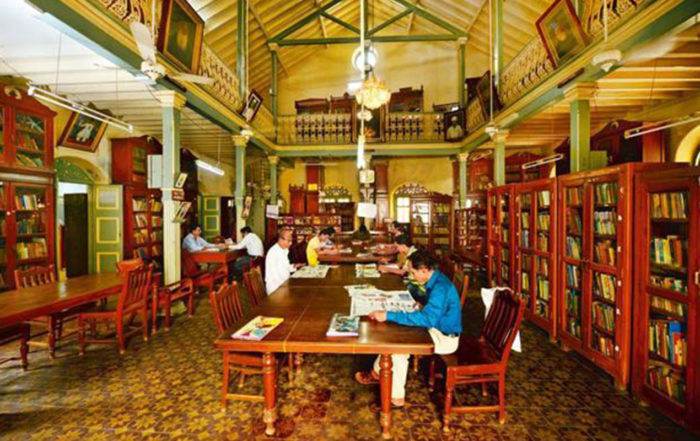 The Reading Room at the Dastoor Meherjirana Library in Navsari
