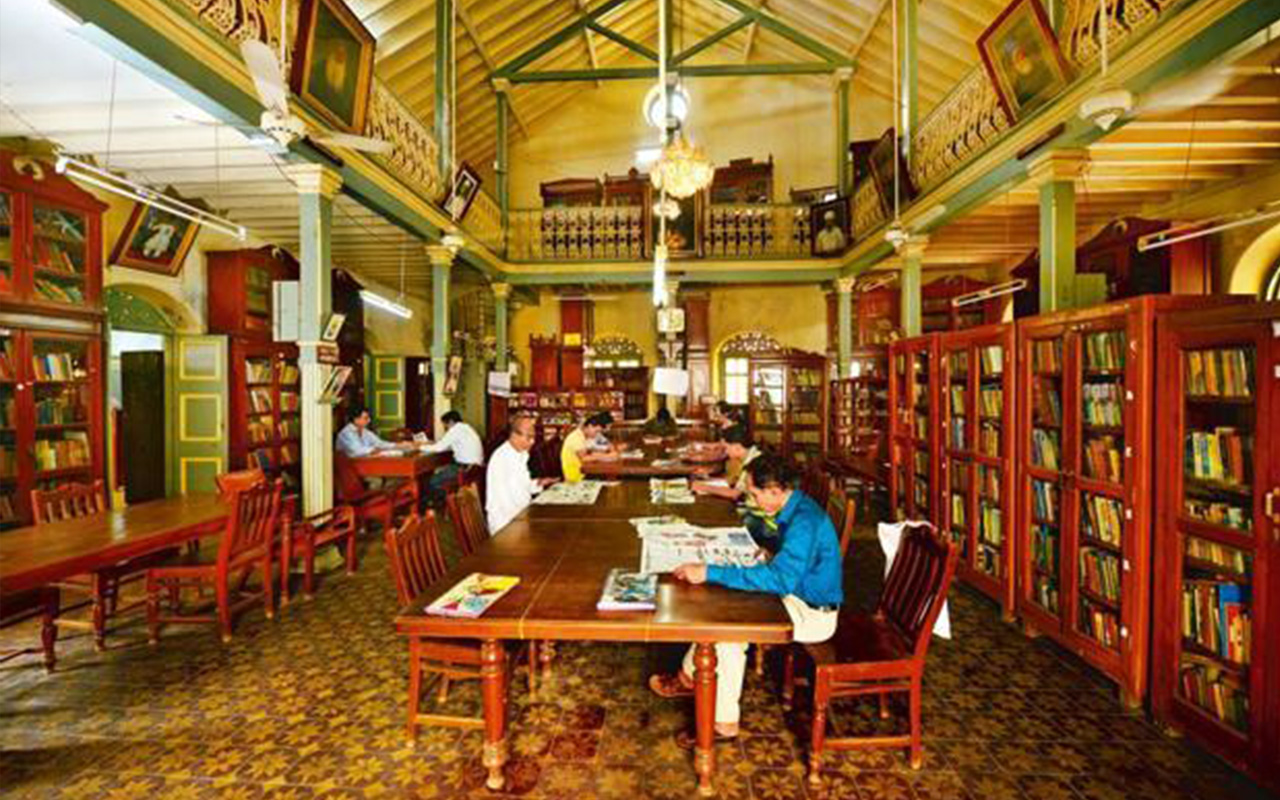 The Reading Room at the Dastoor Meherjirana Library in Navsari